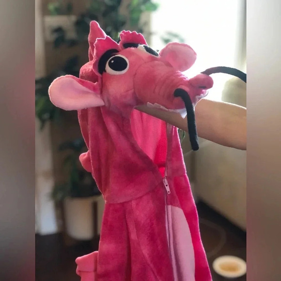 Pink dragon/dinosaur Halloween costume baby Girl 12/24 Months - Picture 1 of 7